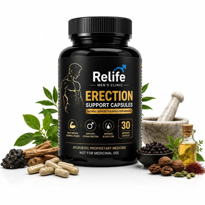 ReLife Erection Support Capsules – Natural Ayurvedic Support for Men’s Performance