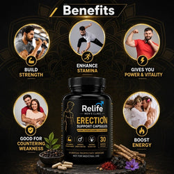 ReLife Erection Support Capsules – Natural Ayurvedic Support for Men’s Performance