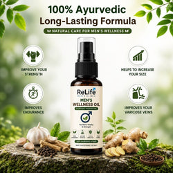 ReLife Men’s Wellness Oil – Natural Ayurvedic Support for Men’s Vitality & Strength