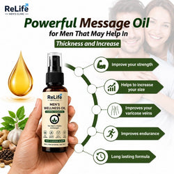 ReLife Men’s Wellness Oil – Natural Ayurvedic Support for Men’s Vitality & Strength