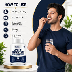 ReLife Sperm Booster Capsules – Natural Ayurvedic Support for Men’s Fertility & Wellness