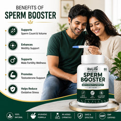 ReLife Sperm Booster Capsules – Natural Ayurvedic Support for Men’s Fertility & Wellness