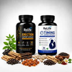 ReLife Men’s Performance Duo | Erection Support + Timing Support Capsules