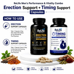 ReLife Men’s Performance Duo | Erection Support + Timing Support Capsules